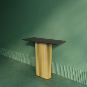 Консоль TRUBIS 80 х 35 см, черный/золотой