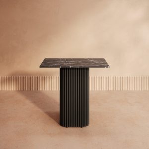 Консоль TRUBIS 80 х 35 см, темный мрамор/черный