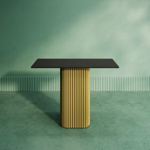 Консоль TRUBIS 100 х 35 см, черный/золотой