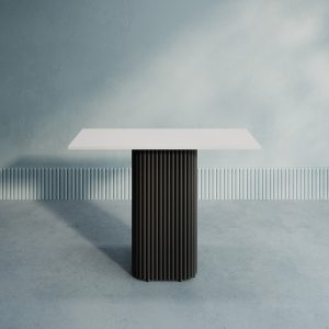 Консоль TRUBIS 100 х 35 см, белый/черный