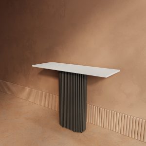 Консоль TRUBIS 100 х 35 см, белый/черный