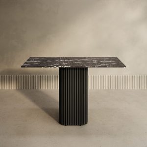 Консоль TRUBIS 120 х 40 см, темный мрамор/черный