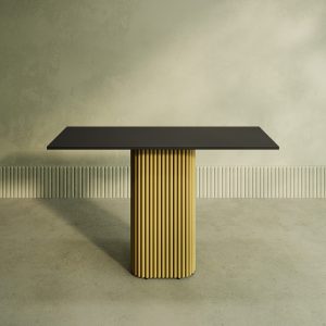 Консоль TRUBIS 120 х 40 см, черный/золотой