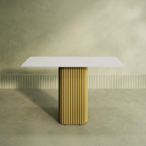 Консоль TRUBIS 120 х 40 см, белый/золотой