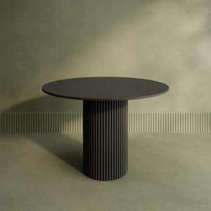 Обеденный стол TRUBIS Wood L D110 см, черный