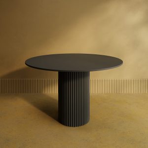 Обеденный стол TRUBIS Wood L D120 см, черный