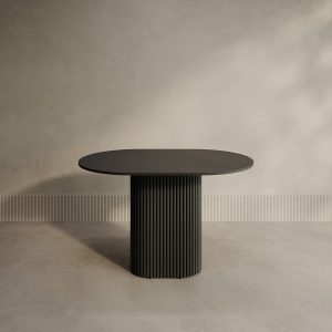 Обеденный стол TRUBIS Wood Oval 120 х 80 см, черный