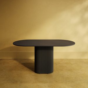 Обеденный стол TRUBIS Wood Oval 160 х 80 см, черный