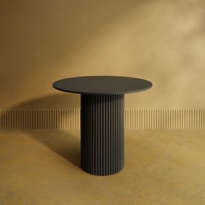 Обеденный стол TRUBIS Wood L D90 см, черный