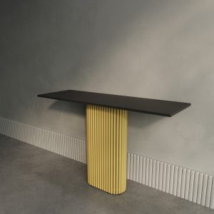 Консоль TRUBIS 120 х 40 см, черный/золотой