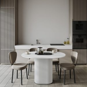 Обеденный стол TRUBIS Wood Oval 120 х 80 см, белый