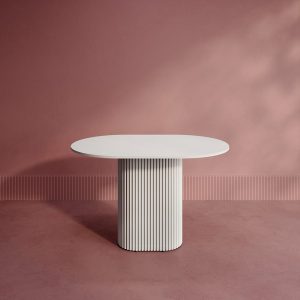 Обеденный стол TRUBIS Wood Oval 120 х 80 см, белый