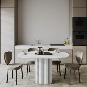 Обеденный стол TRUBIS Wood Oval 140 х 80 см, белый