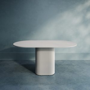 Обеденный стол TRUBIS Wood Oval 160 х 80 см, белый