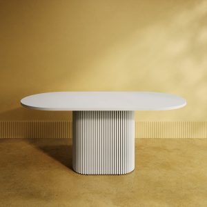 Обеденный стол TRUBIS Wood Oval 180 х 90 см, белый