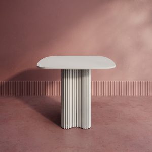 Обеденный стол TRUBIS Wood CLEVER 90 см, белый