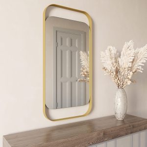 Зеркало в золотой раме KELUR, 100 х 50 см