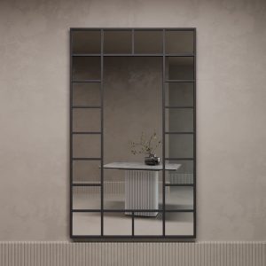 Зеркало-окно в черной раме WINDIX XL, 200 х 120 см