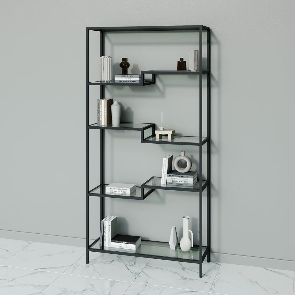 Стеллаж LEVELIS черный, 200 х 100 см