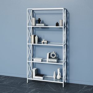 Стеллаж IKSONI белый, 200 х 100 см