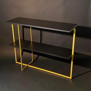 Консоль DVALIS 104 х 35 см, черный/золотой