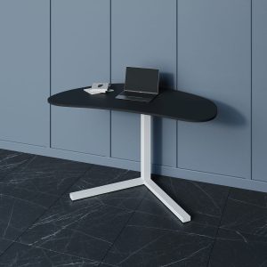 Рабочий стол PINGUM Wood черный/белый, 128 х 71.5 см