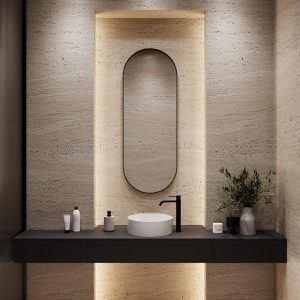 Зеркало в черной раме NOLVIS M, 136 х 51 см