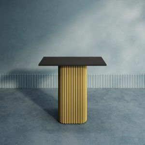 Консоль TRUBIS 80 х 35 см, черный/золотой