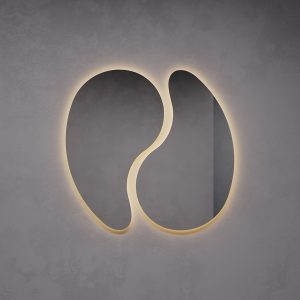 Зеркало EMBREUS NF LED с теплой подсветкой, 91.6 х 55 см