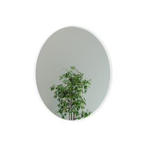 Зеркало в белой раме RAUNTEL L, 101 х 101 см