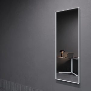 Зеркало в белой раме HALFEO M Slim, 140 х 50 см