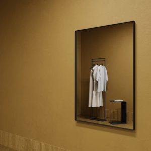 Зеркало в черной раме HALFEO S Slim, 120 х 80 см
