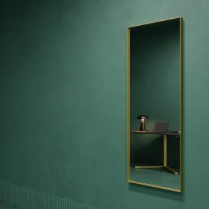Зеркало в золотой раме HALFEO M Slim, 140 х 50 см