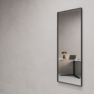 Зеркало в черной раме HALFEO M Slim, 140 х 50 см