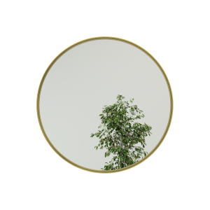 Зеркало в золотой раме RAUNTEL L, 101 х 101 см