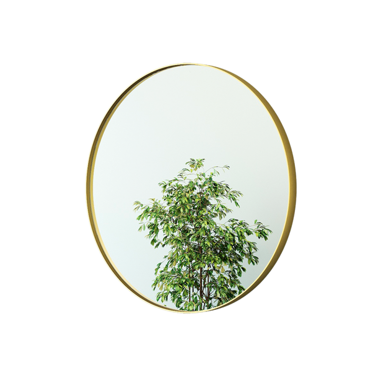 Зеркало в золотой раме RAUNTEL L, 101 х 101 см