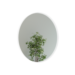 Зеркало в белой раме RAUNTEL L, 101 х 101 см