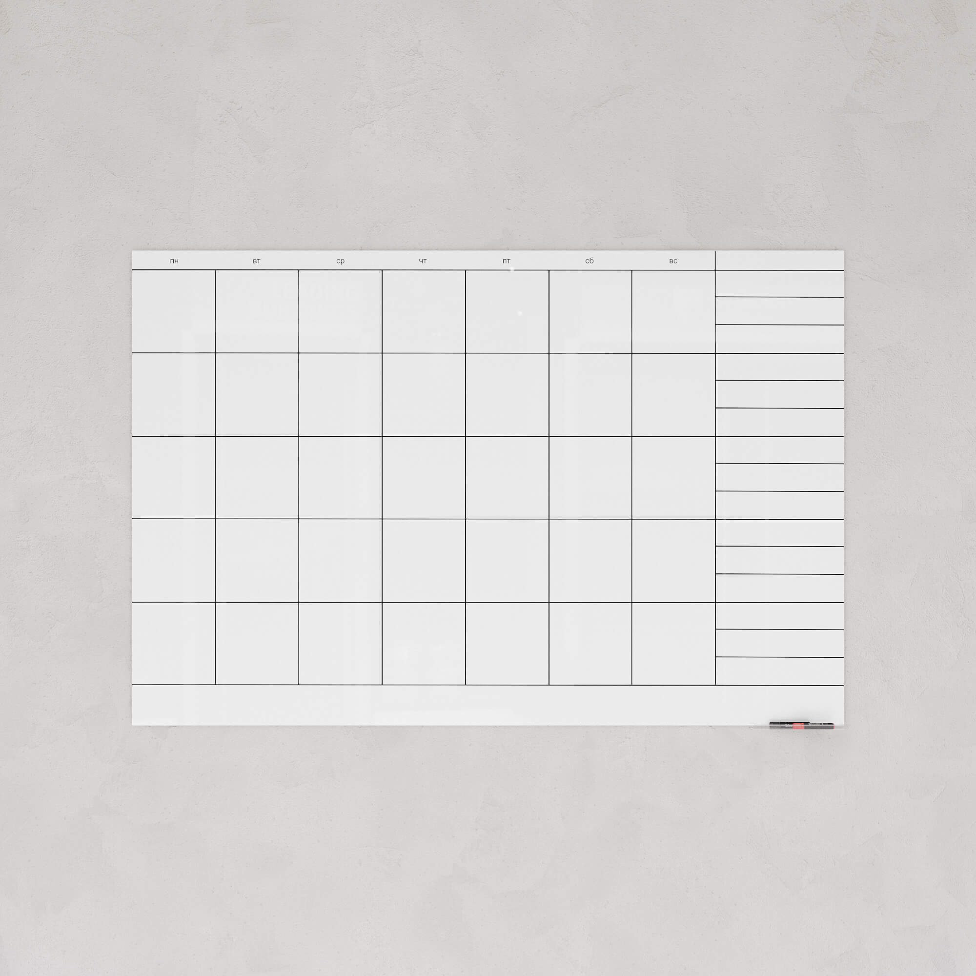 Стеклянный планер 100 x 150 см