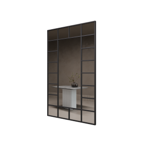 Зеркало-окно в черной раме WINDIX XL, 200 х 120 см