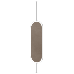 Зеркало в белой раме VERUF L LED