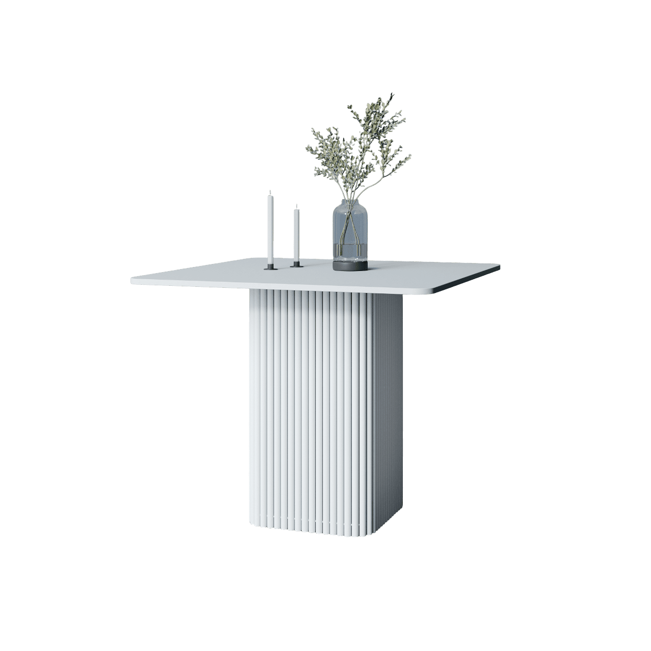 Обеденный стол TRUBIS Wood KVADRAT 90 х 90 см, белый