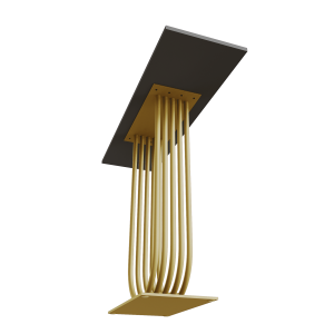 Консоль ARFEO 100 х 35 см, черный/золотой