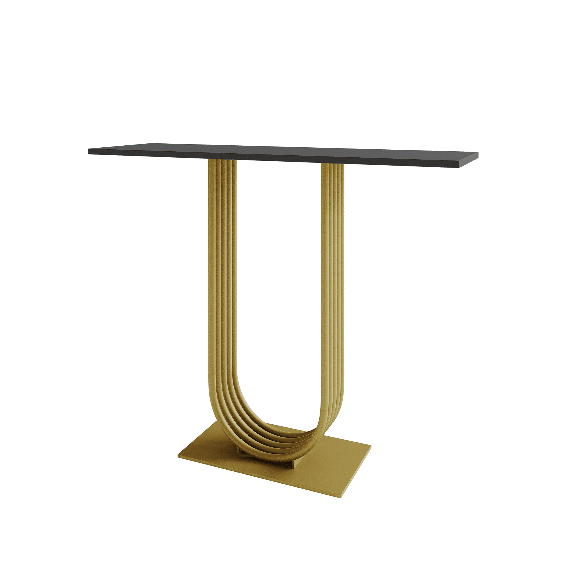 Консоль ARFEO 100 х 35 см, черный/золотой