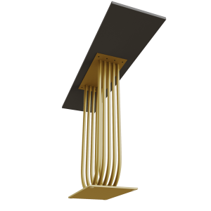 Консоль ARFEO 120 х 40 см, черный/золотой