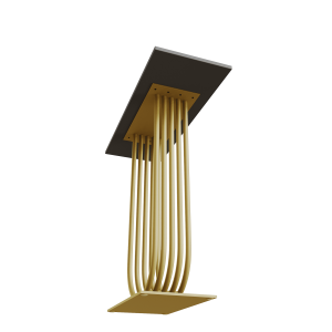 Консоль ARFEO 80 х 35 см, черный/золотой