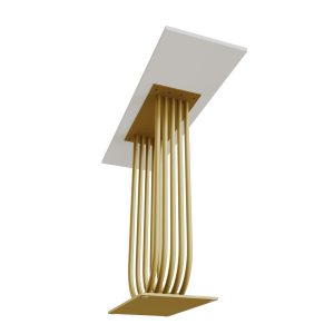 Консоль ARFEO 100 х 35 см, белый/золотой