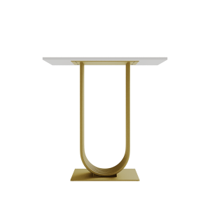 Консоль ARFEO 80 х 35 см, белый/золотой