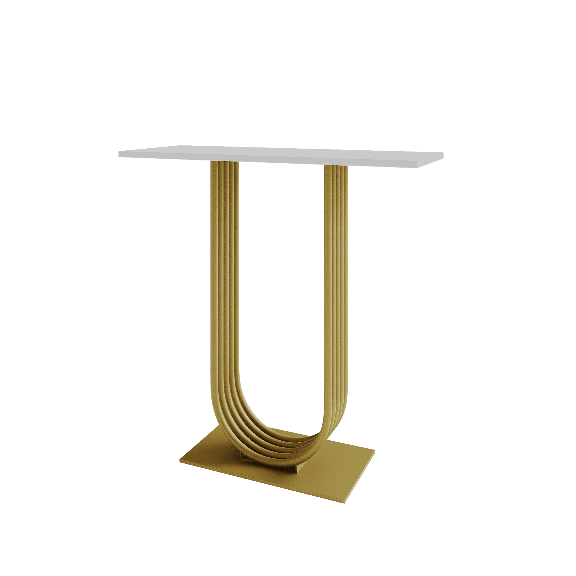 Консоль ARFEO 80 х 35 см, белый/золотой