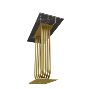 Консоль ARFEO 80 х 35 см, темный мрамор/золотой