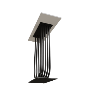 Консоль ARFEO 80 х 35 см, белый/черный